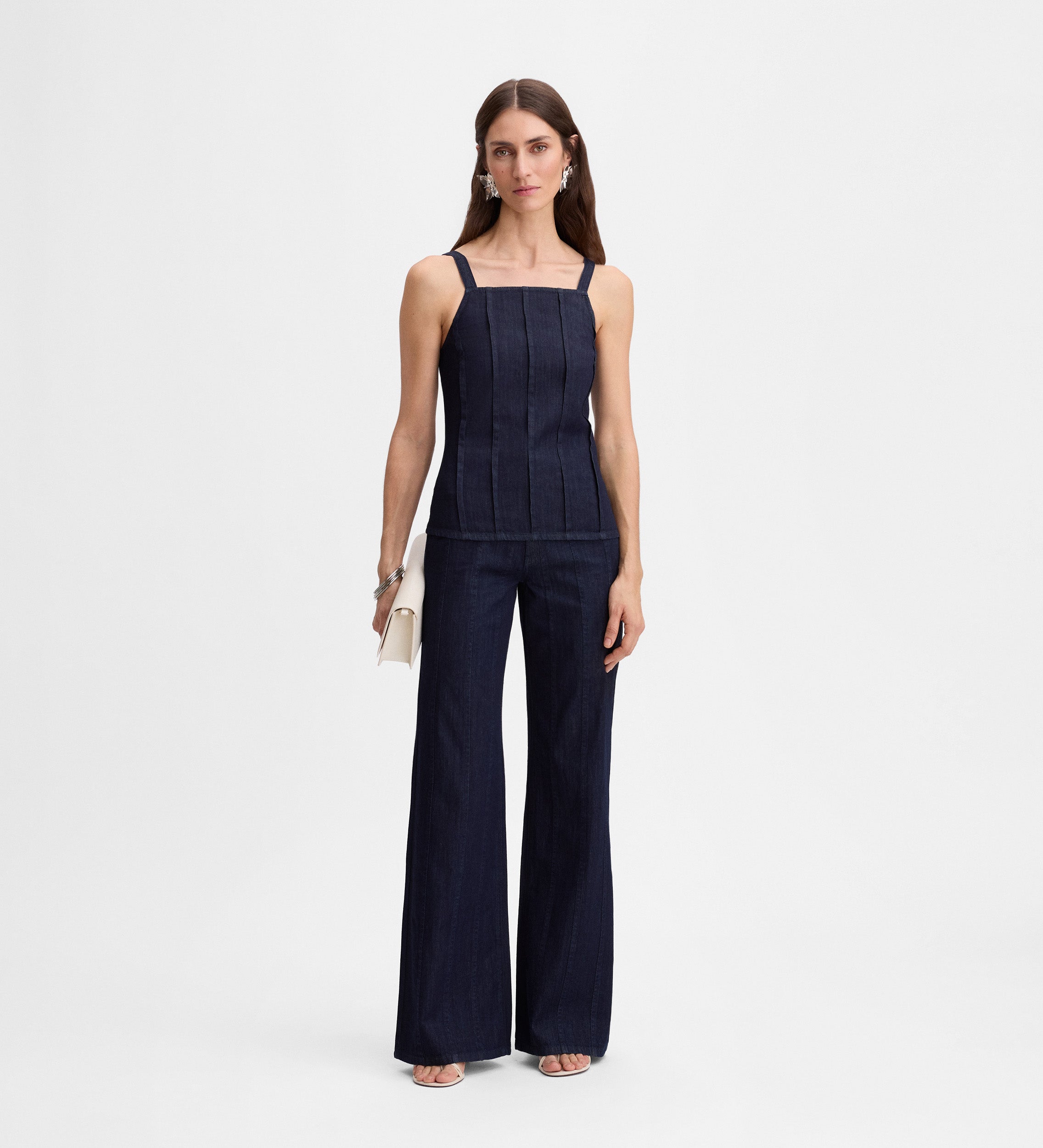 Top tirantes denim
