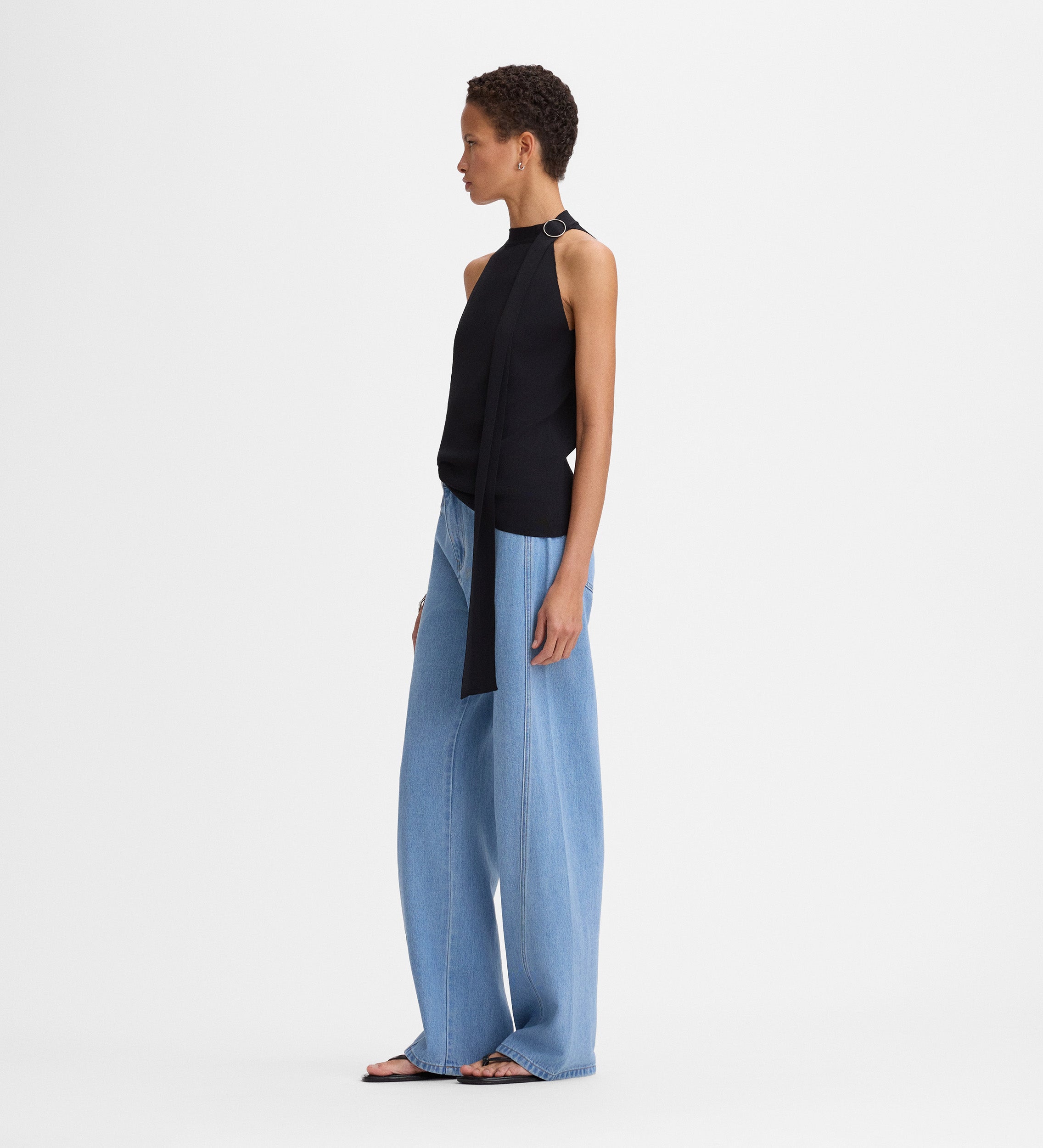 Top punto halter hebilla