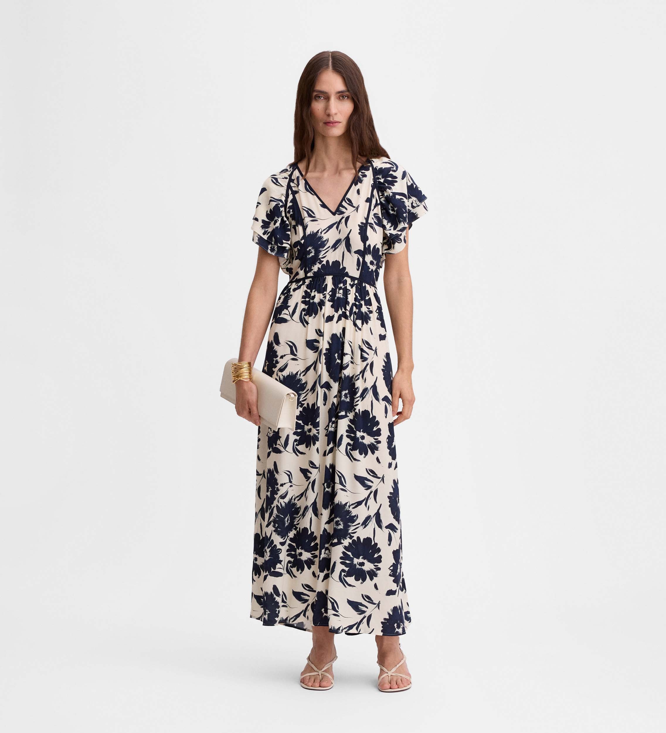 Vestido midi estampado