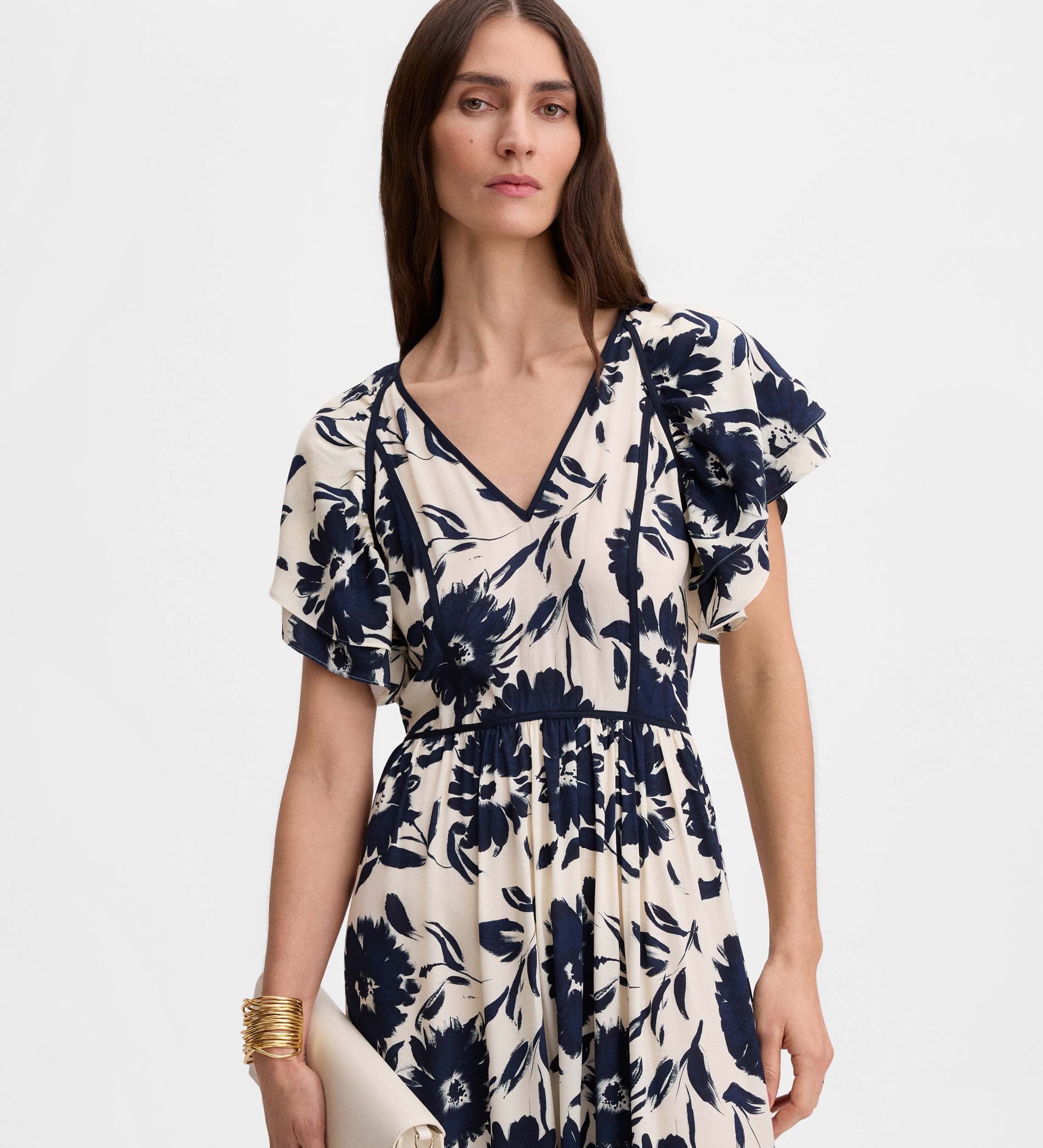 Vestido midi estampado