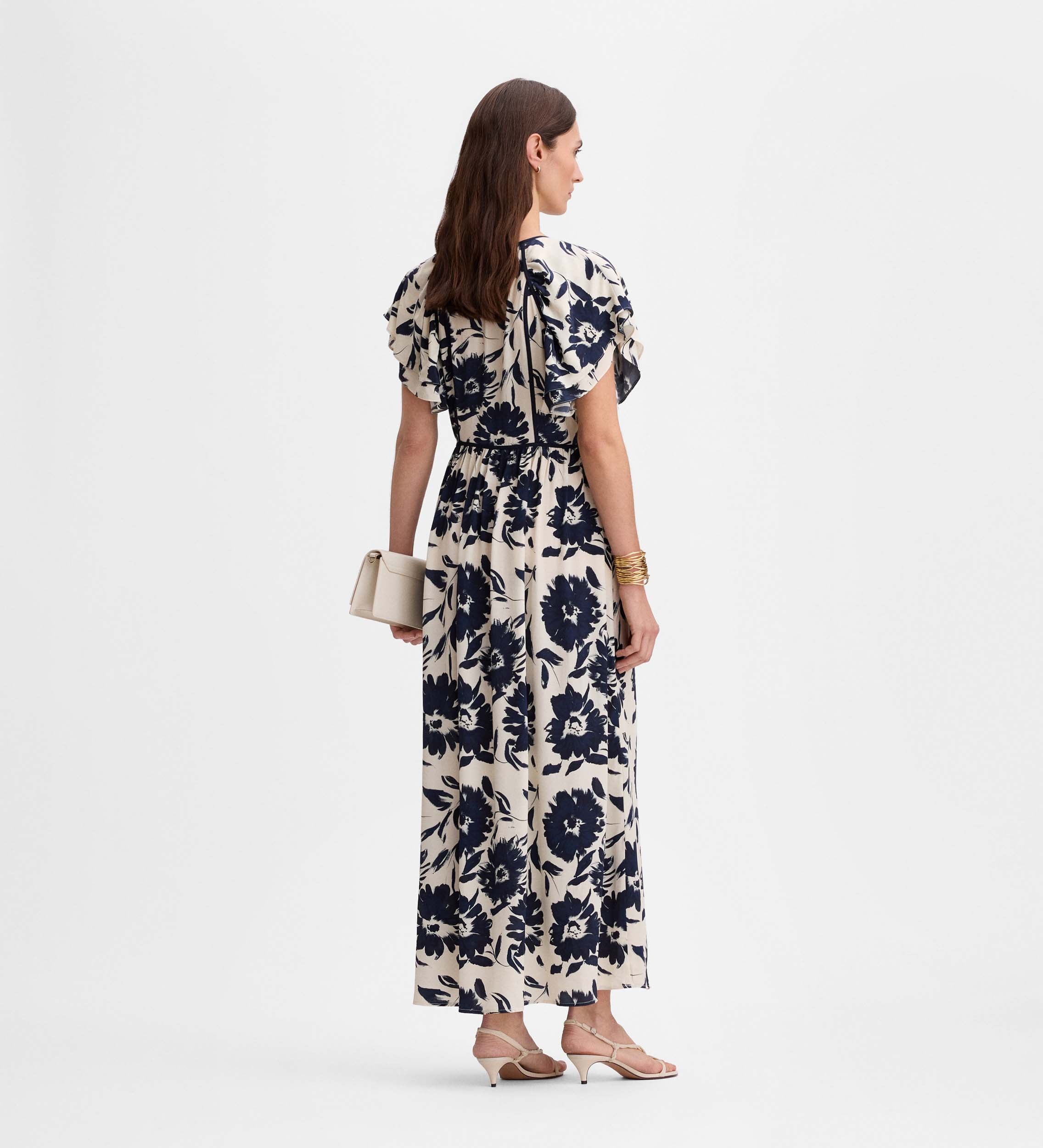 Vestido midi estampado