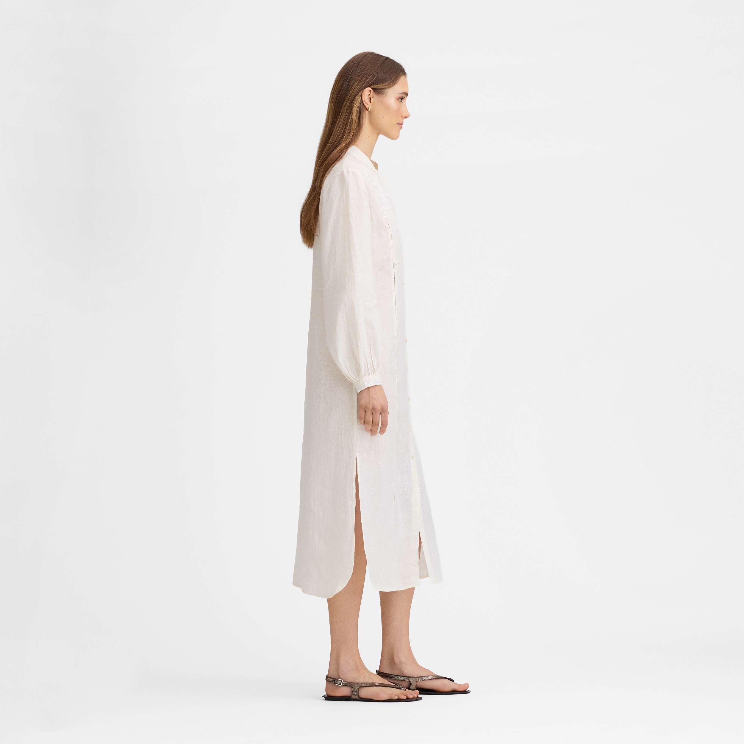 Vestido lino kaftan