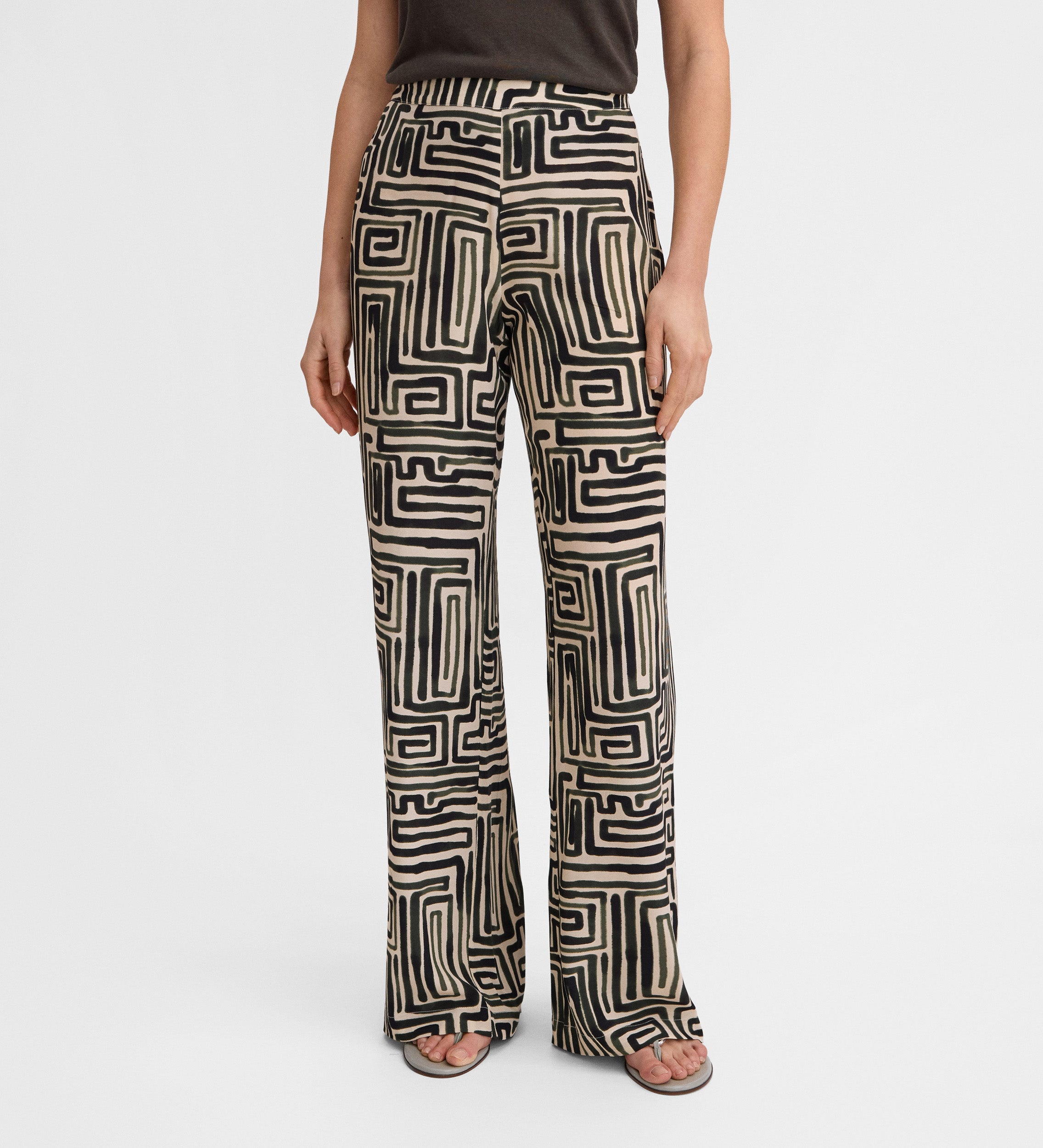 Pantalón fluido estampado