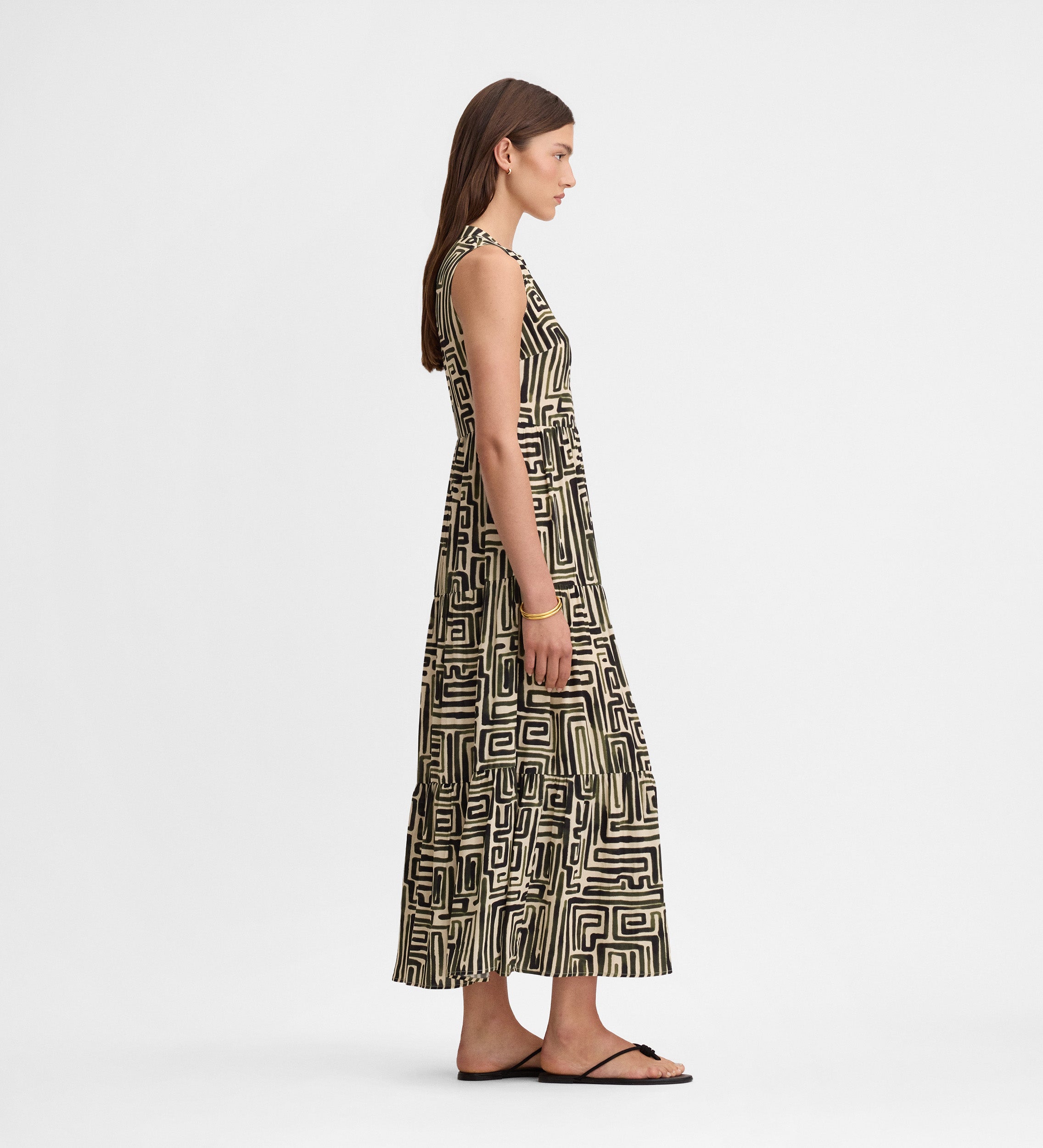 Flowy printed dress