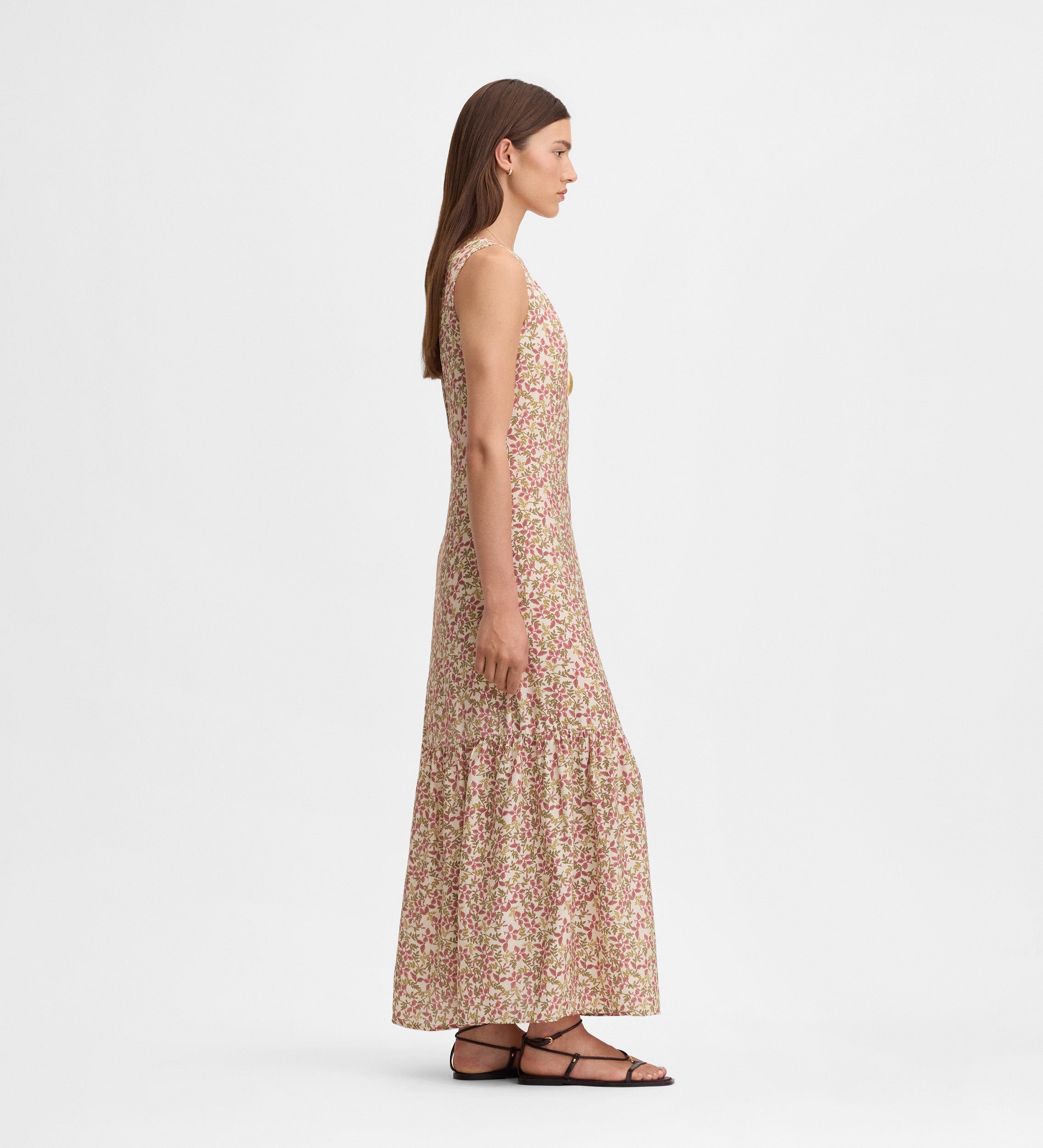 Vestido fluido estampado
