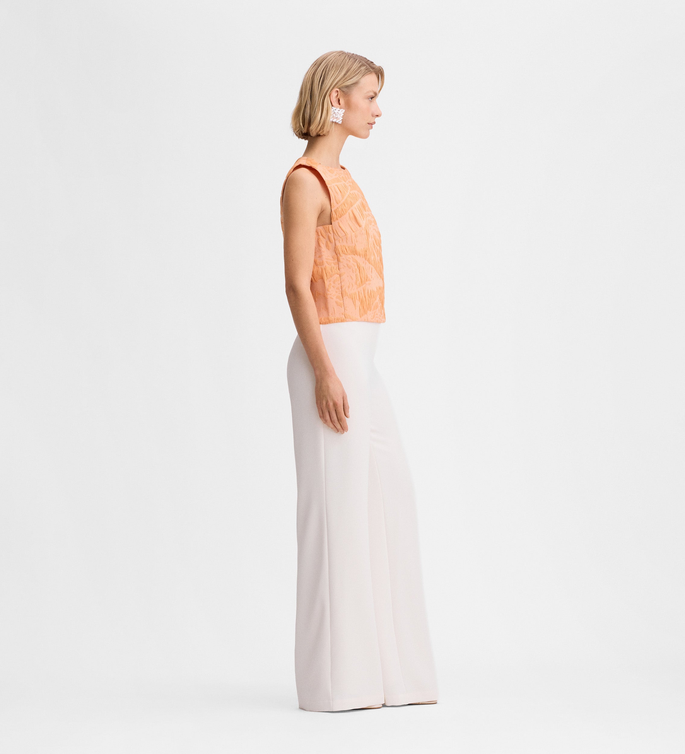 Crop top jacquard