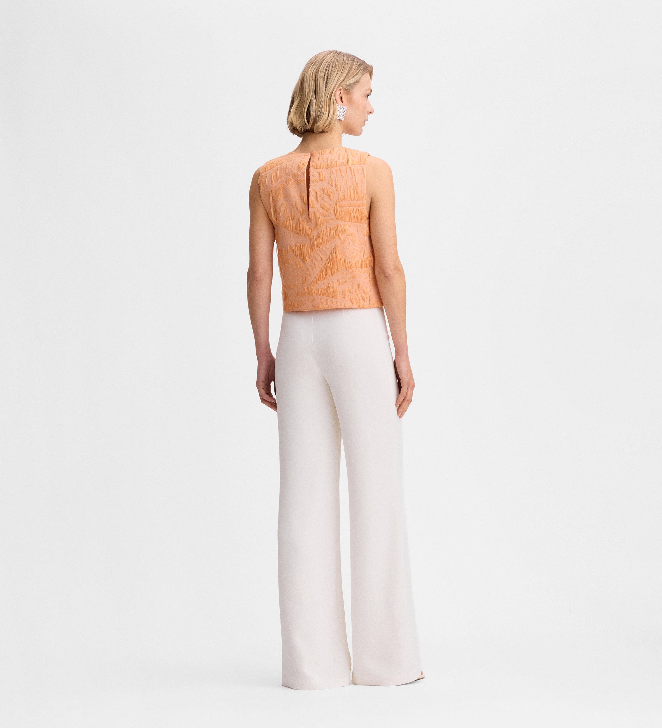 Crop top jacquard