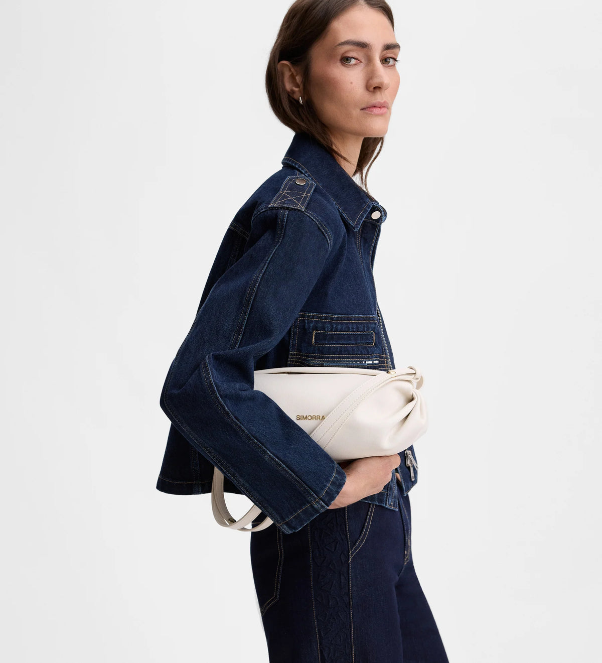 Baguette leather bag