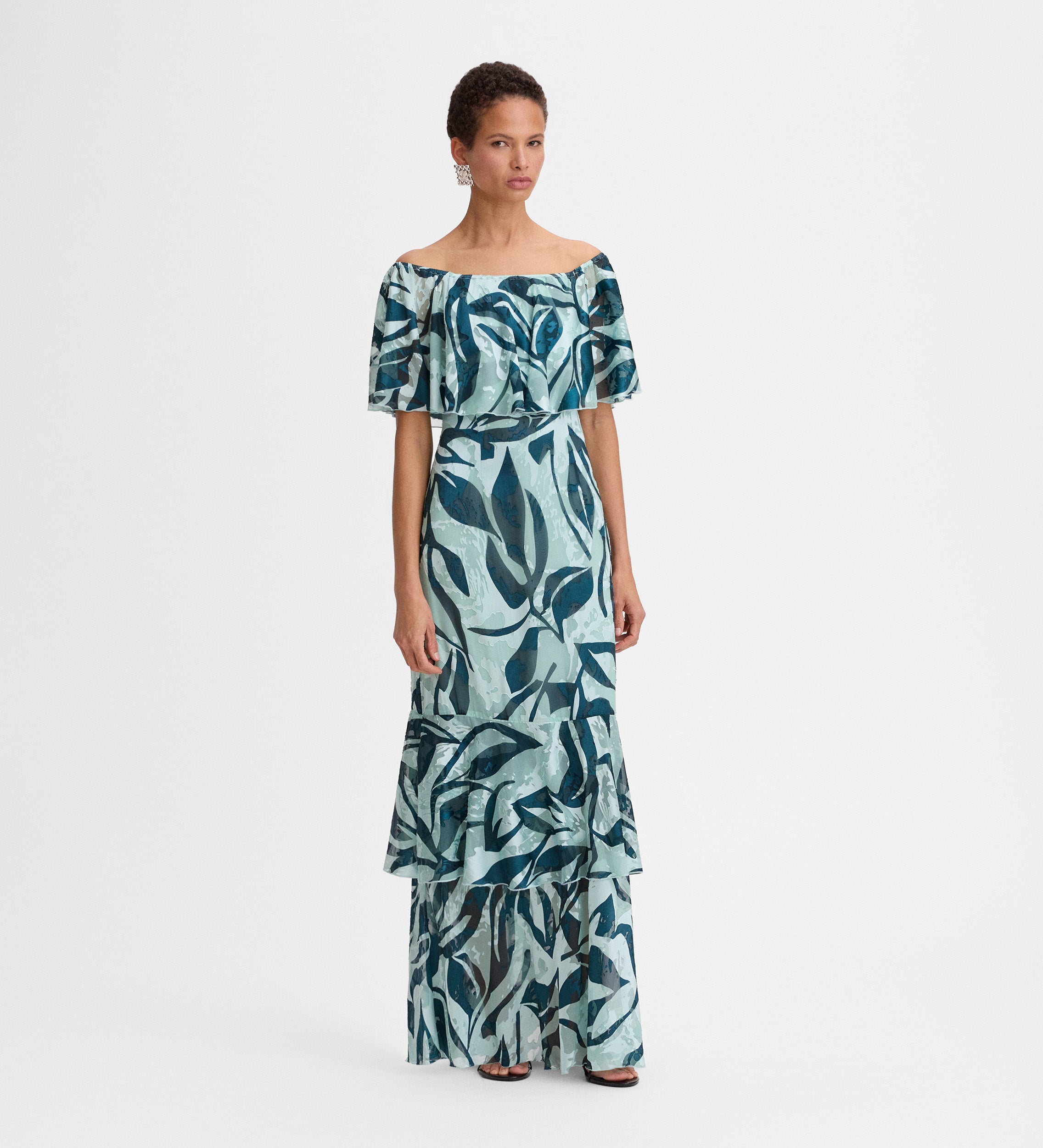 Long printed dress