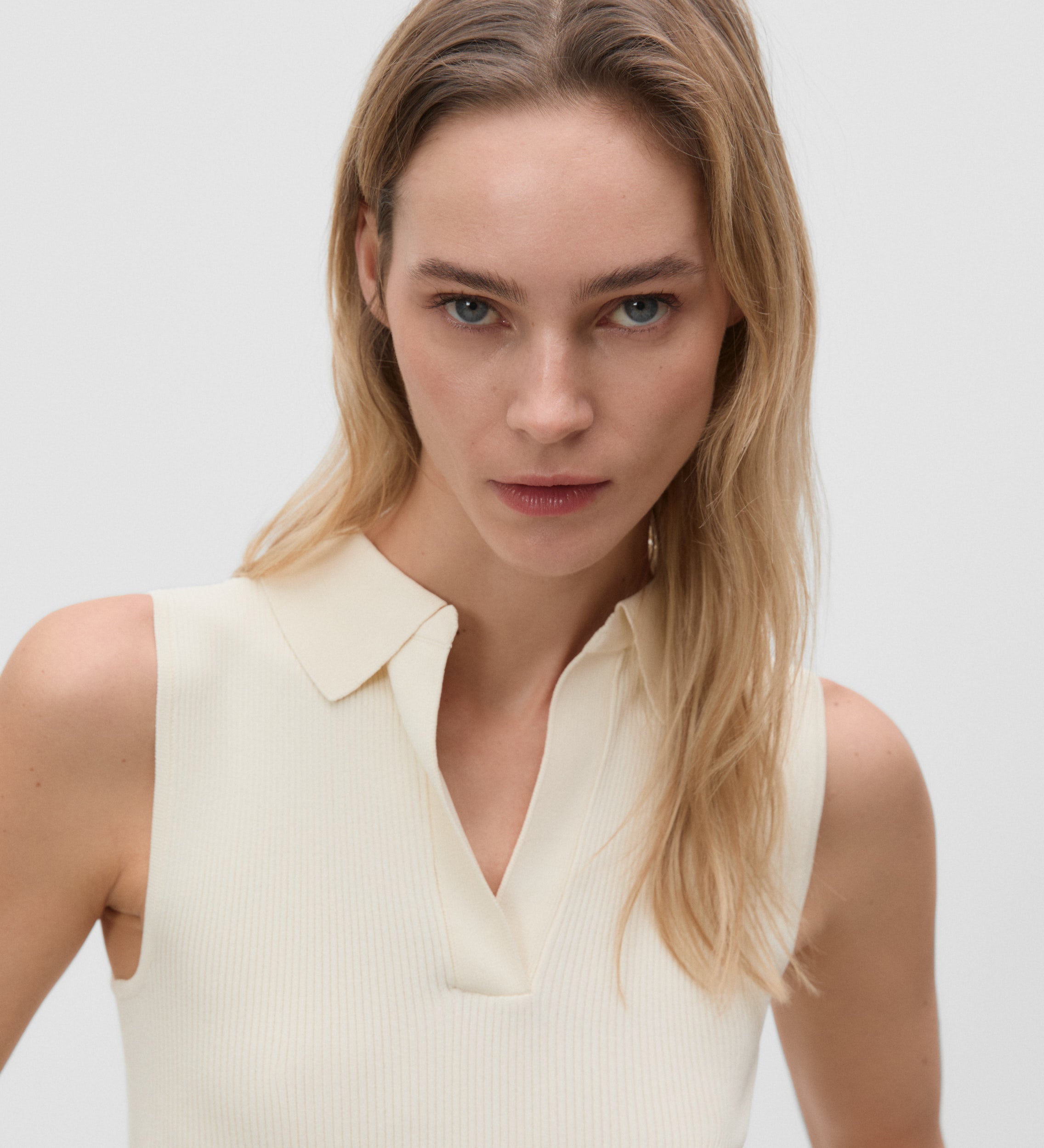 Polo neck top