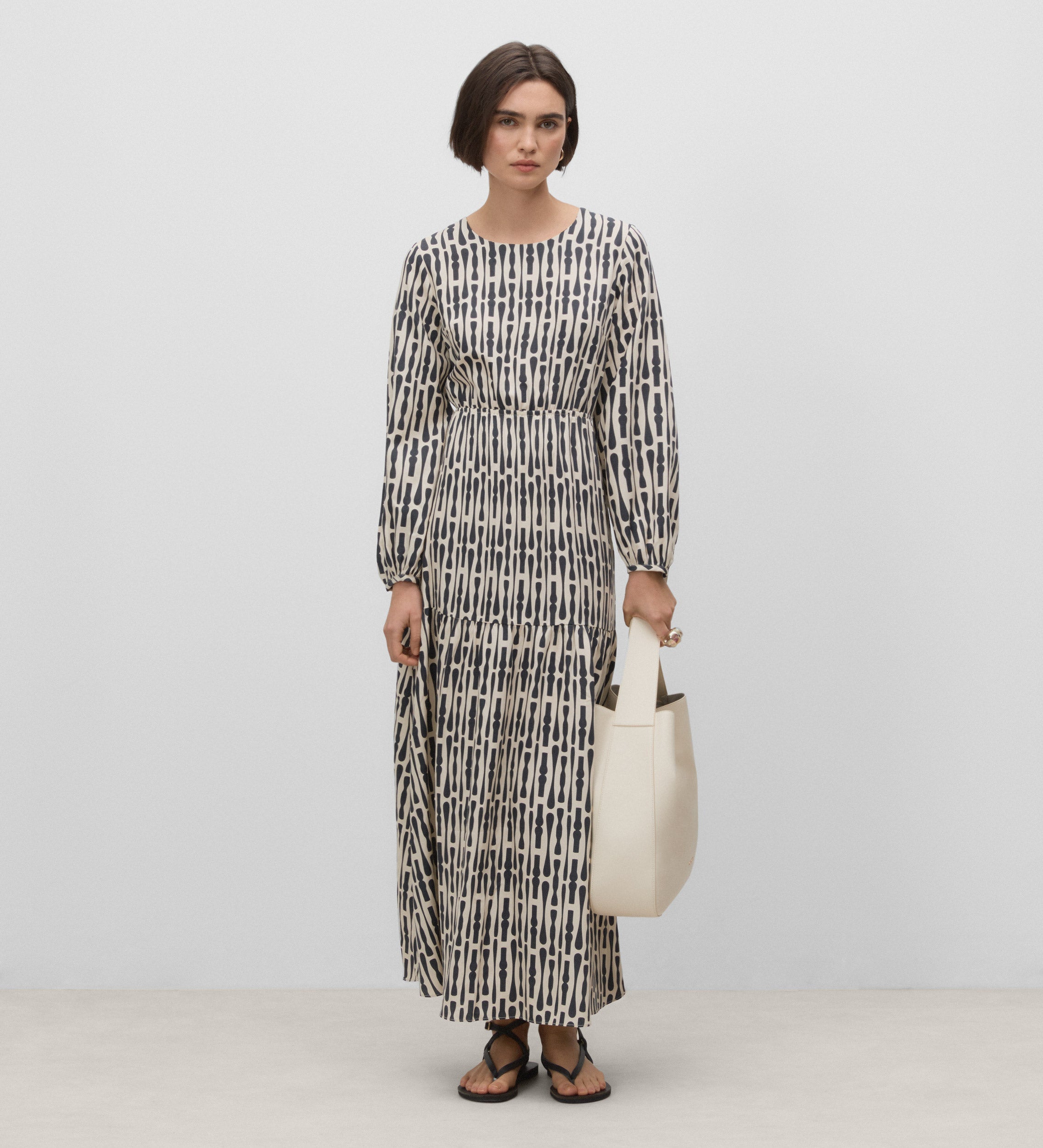 Long printed dress