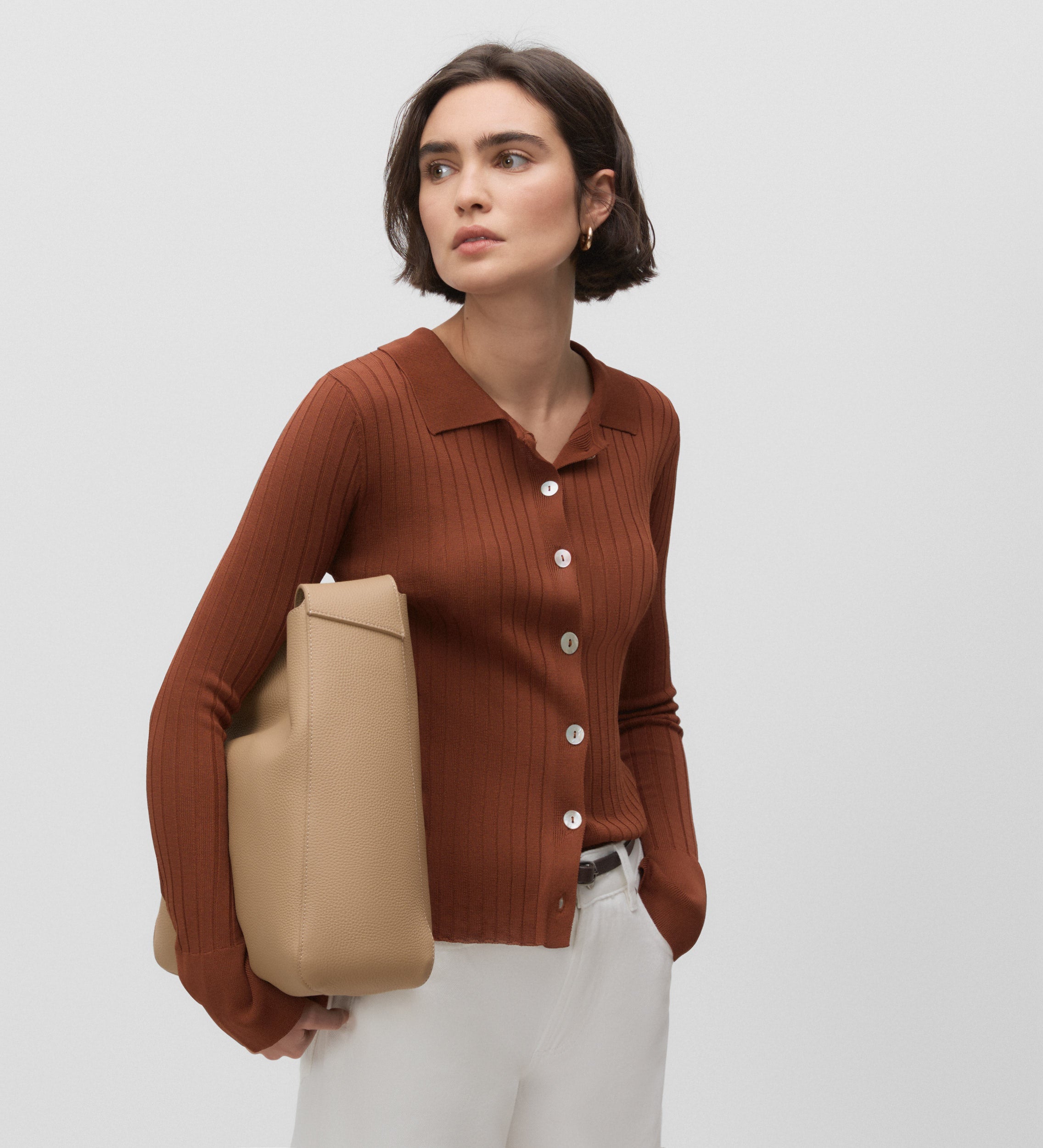 Ribbed cardigan