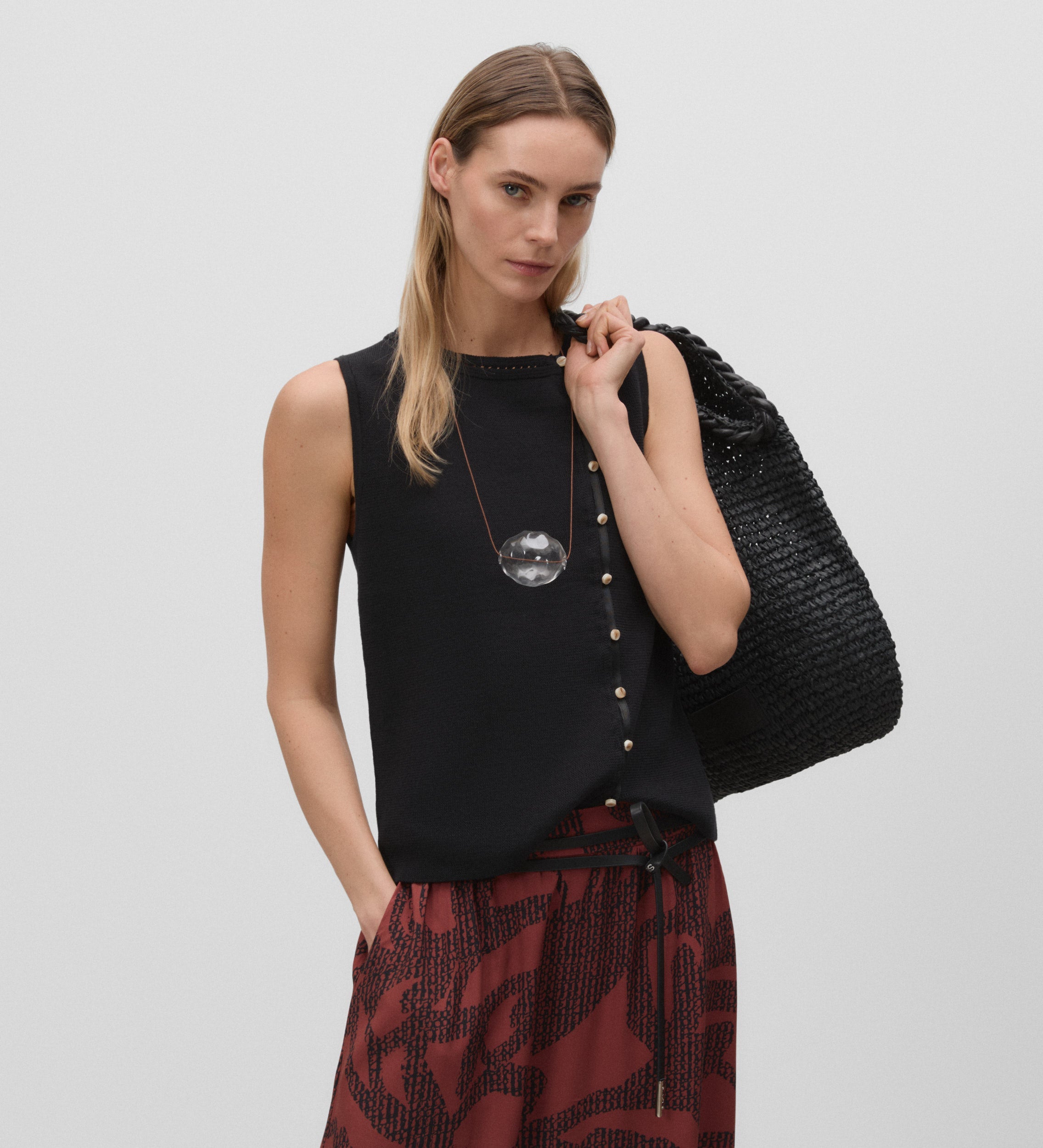 Button knit top