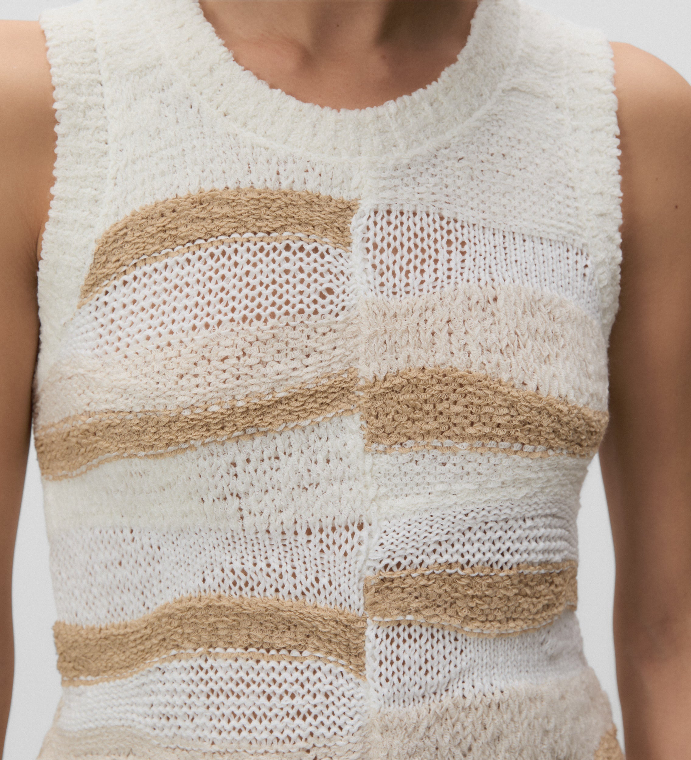 Top en maille fantaisie