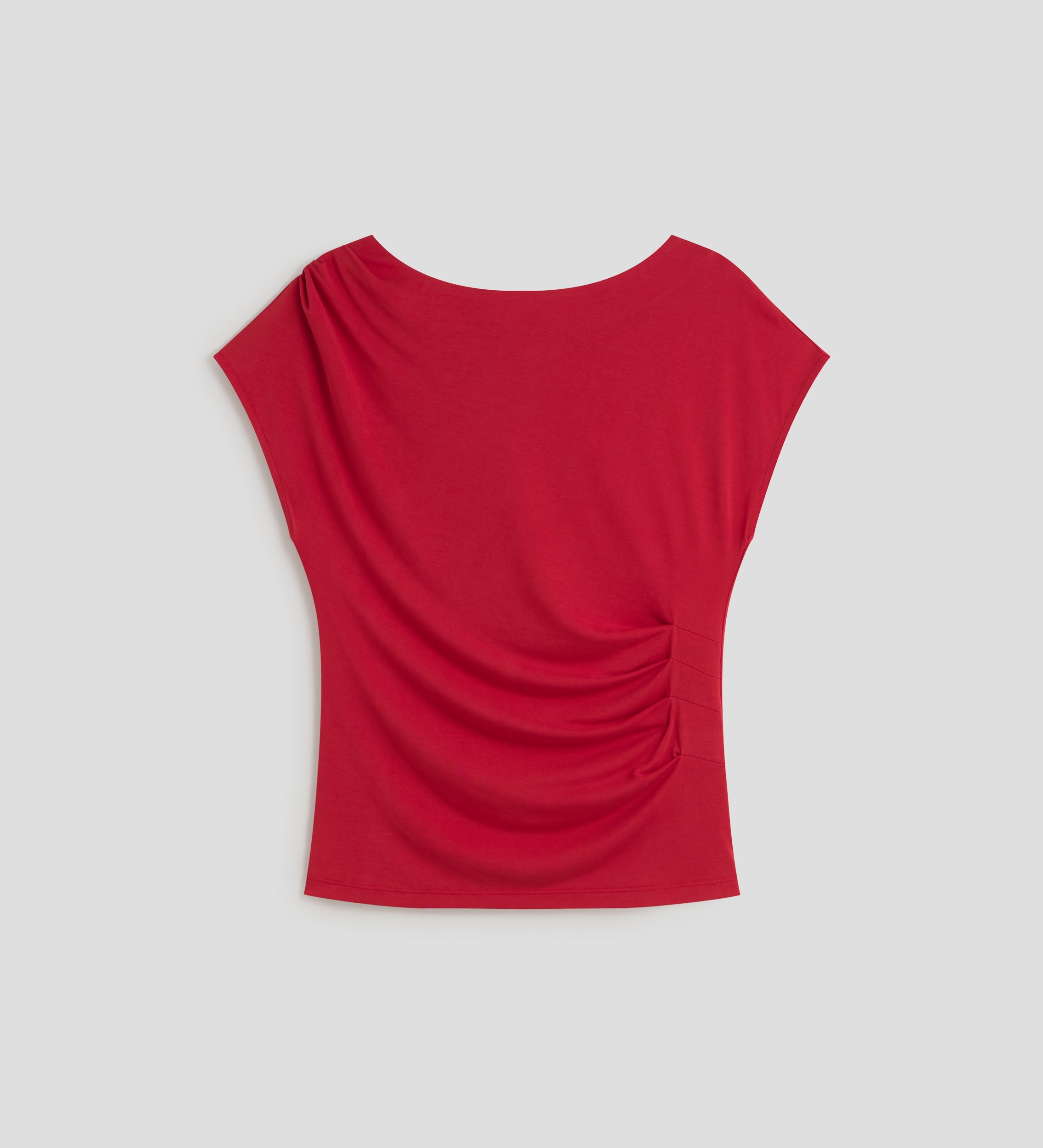 Camiseta manga corte frunces