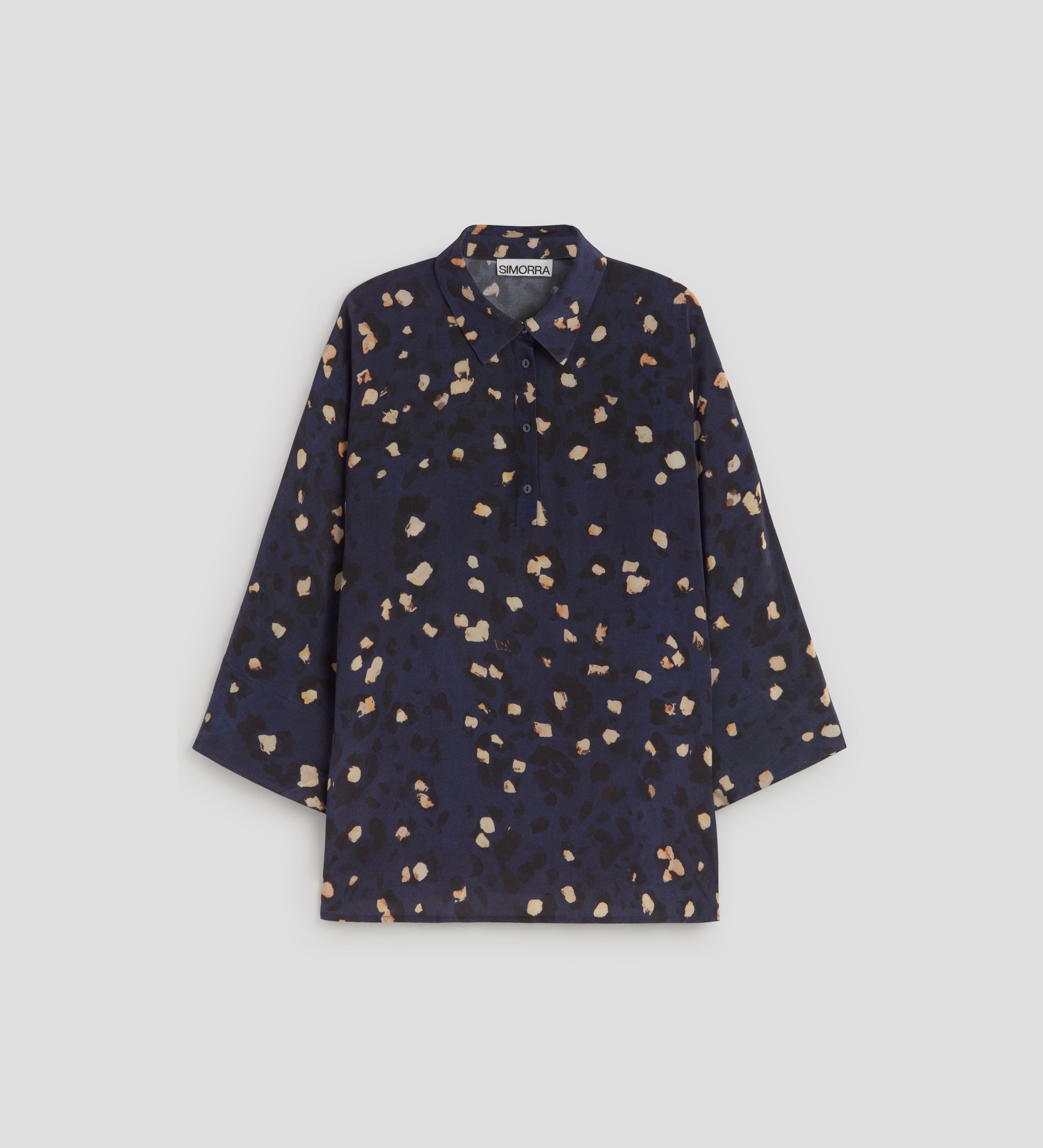 Oversized printed blouse