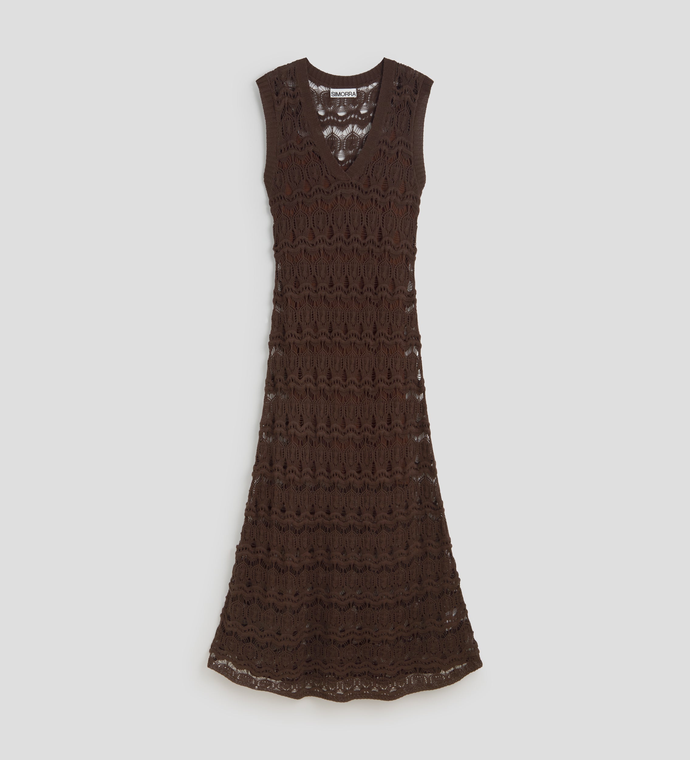 Vestido tricot calados