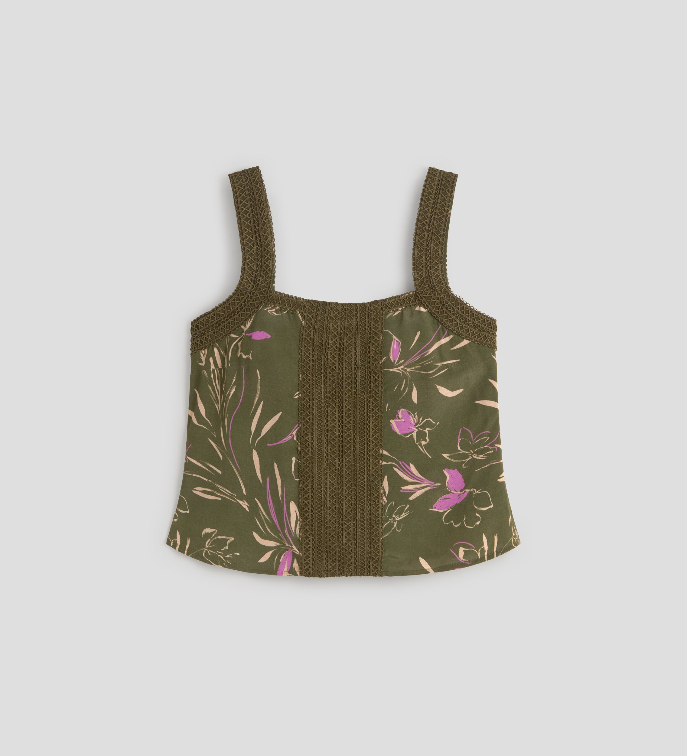 Top tirantes estampado