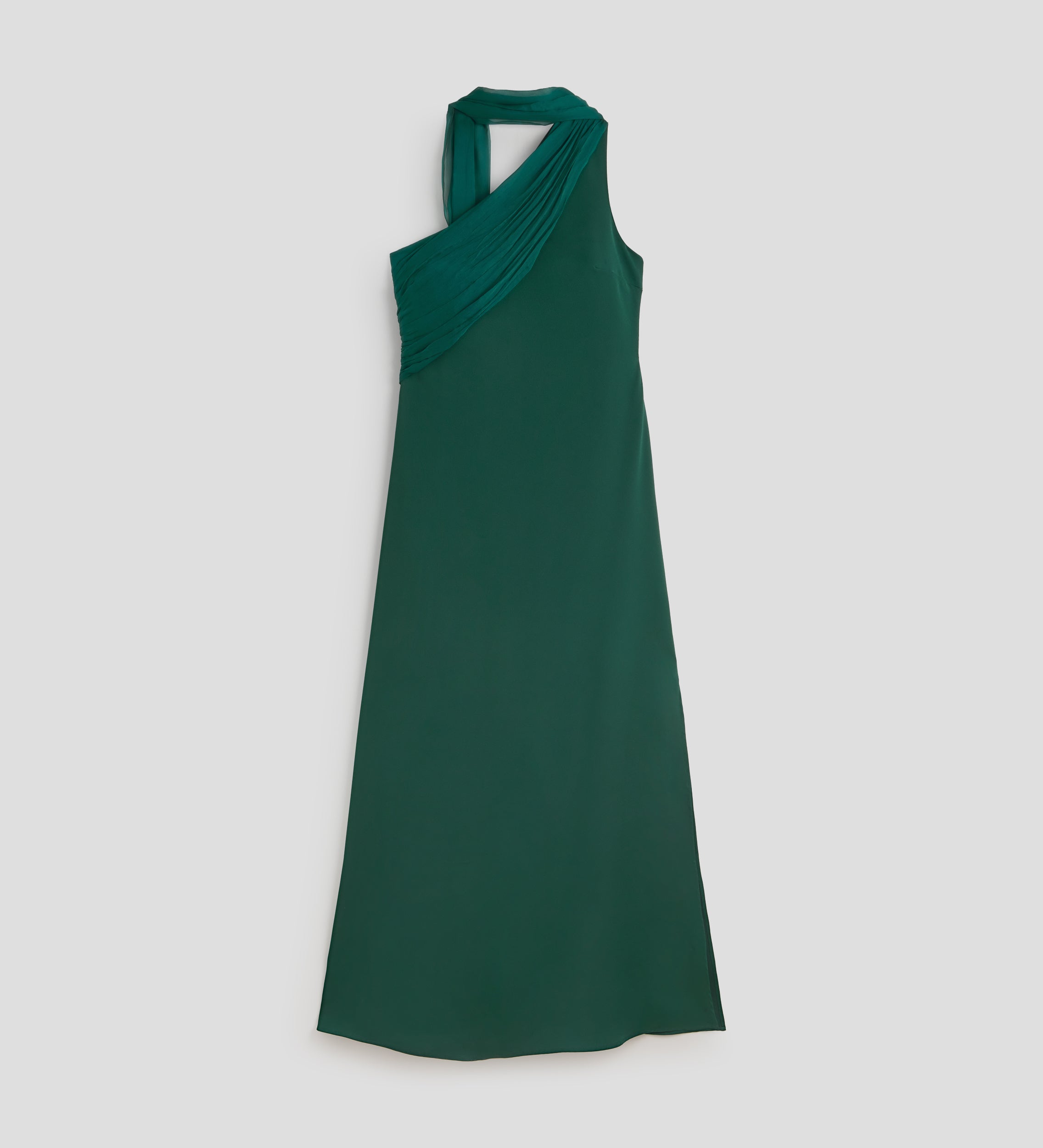 Robe longue asymétrique