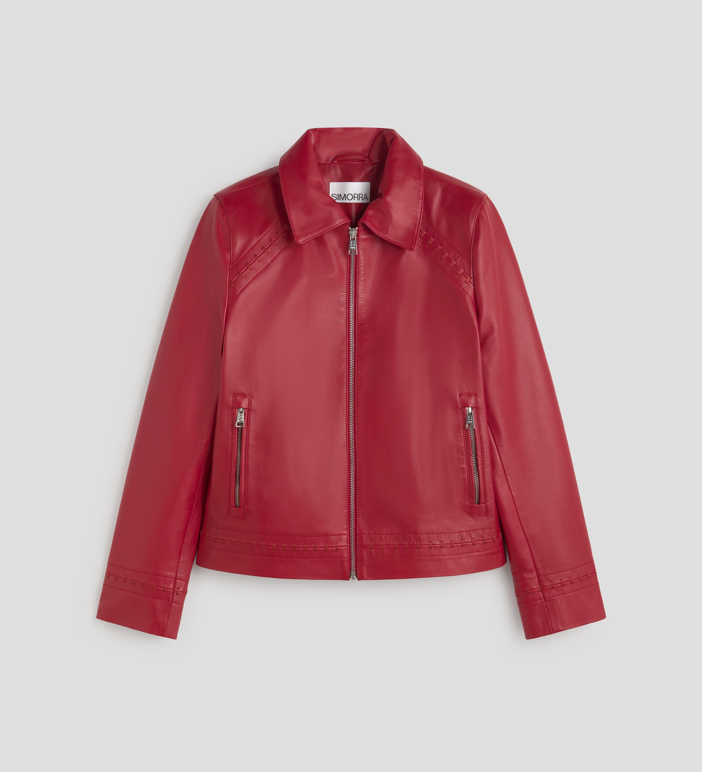 Chaqueta napa costuras