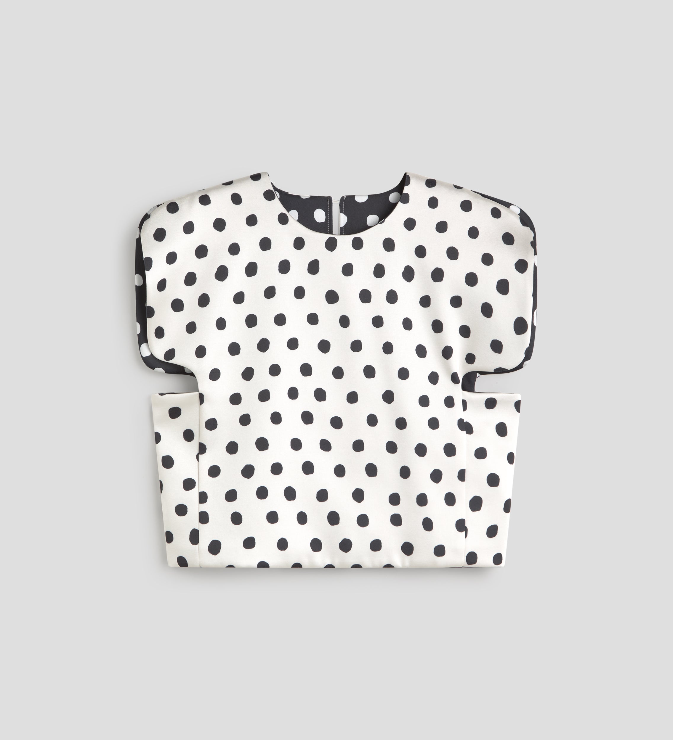 Top satén estampado