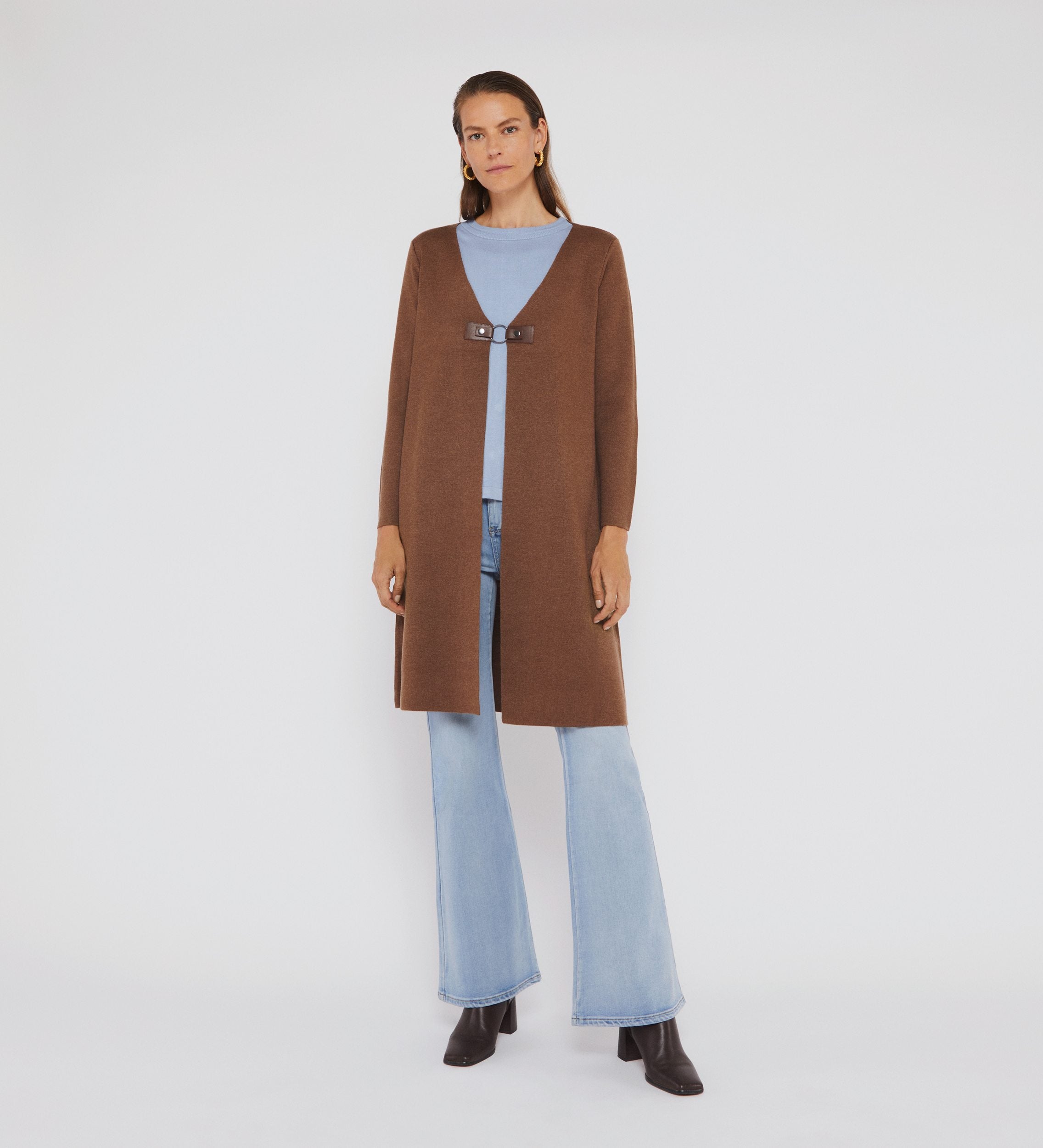 longue broche cardigan