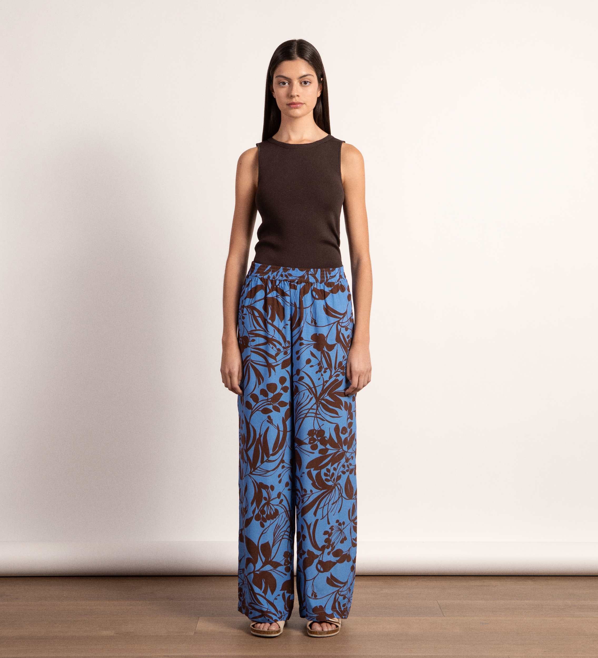 Pantalon imprimé fluide