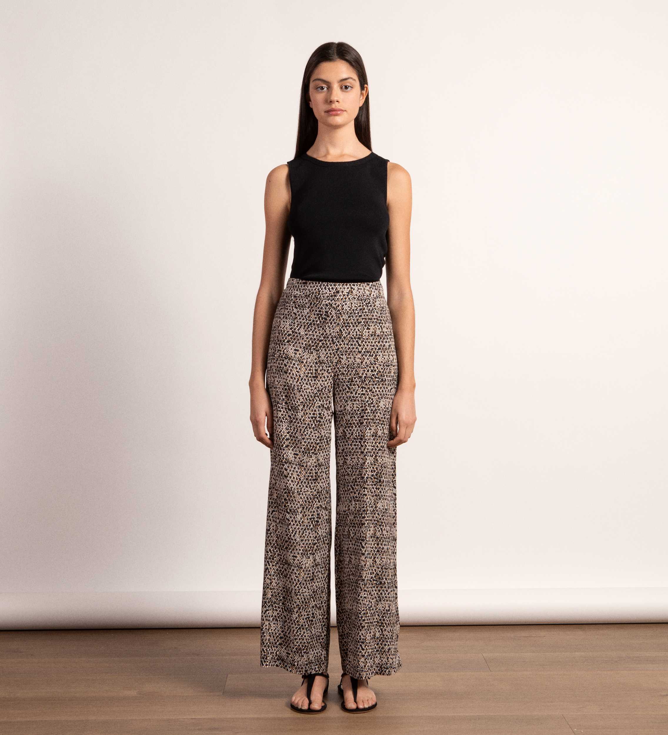 Pantalon imprimé fluide