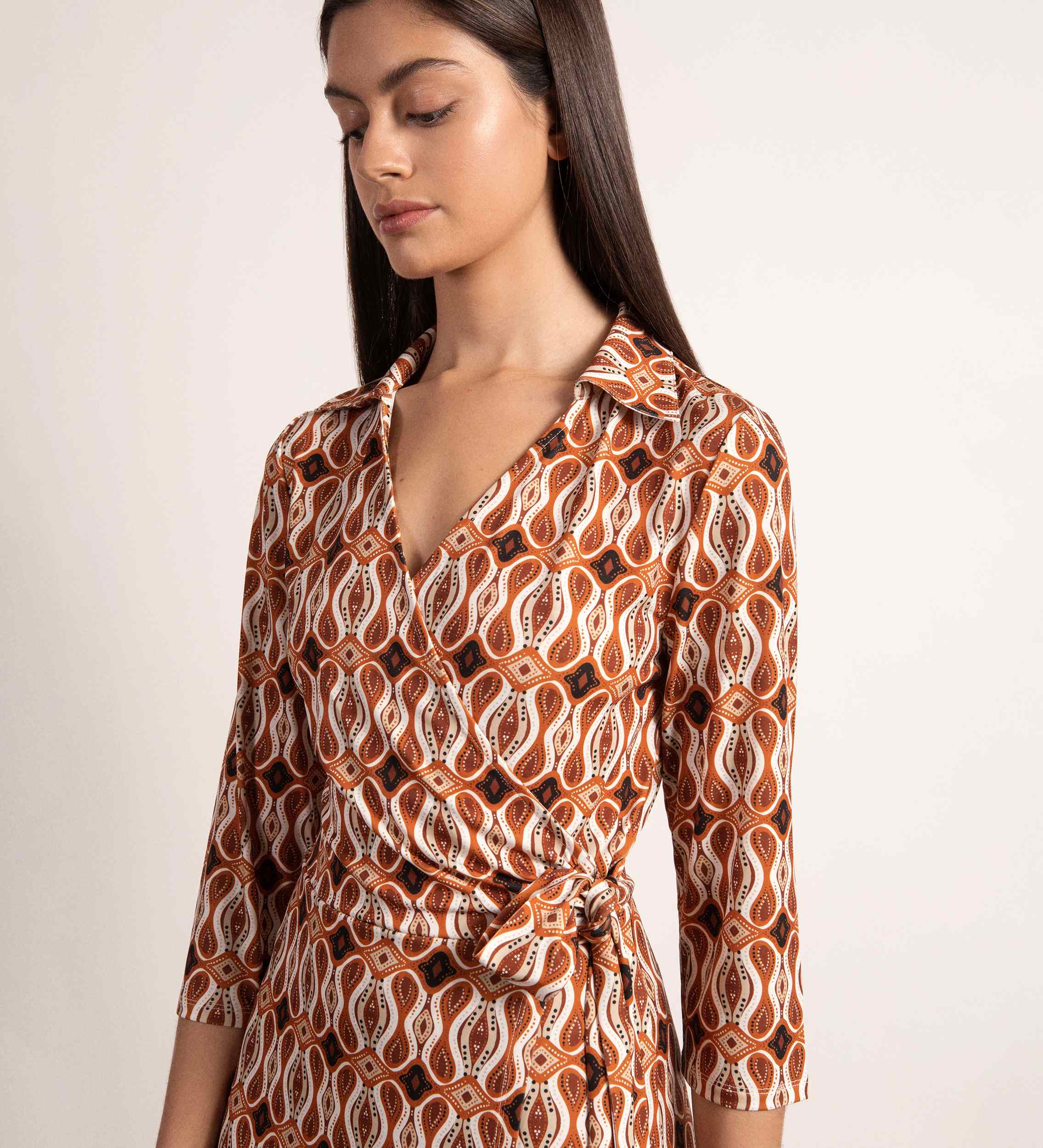 Vestido midi punto