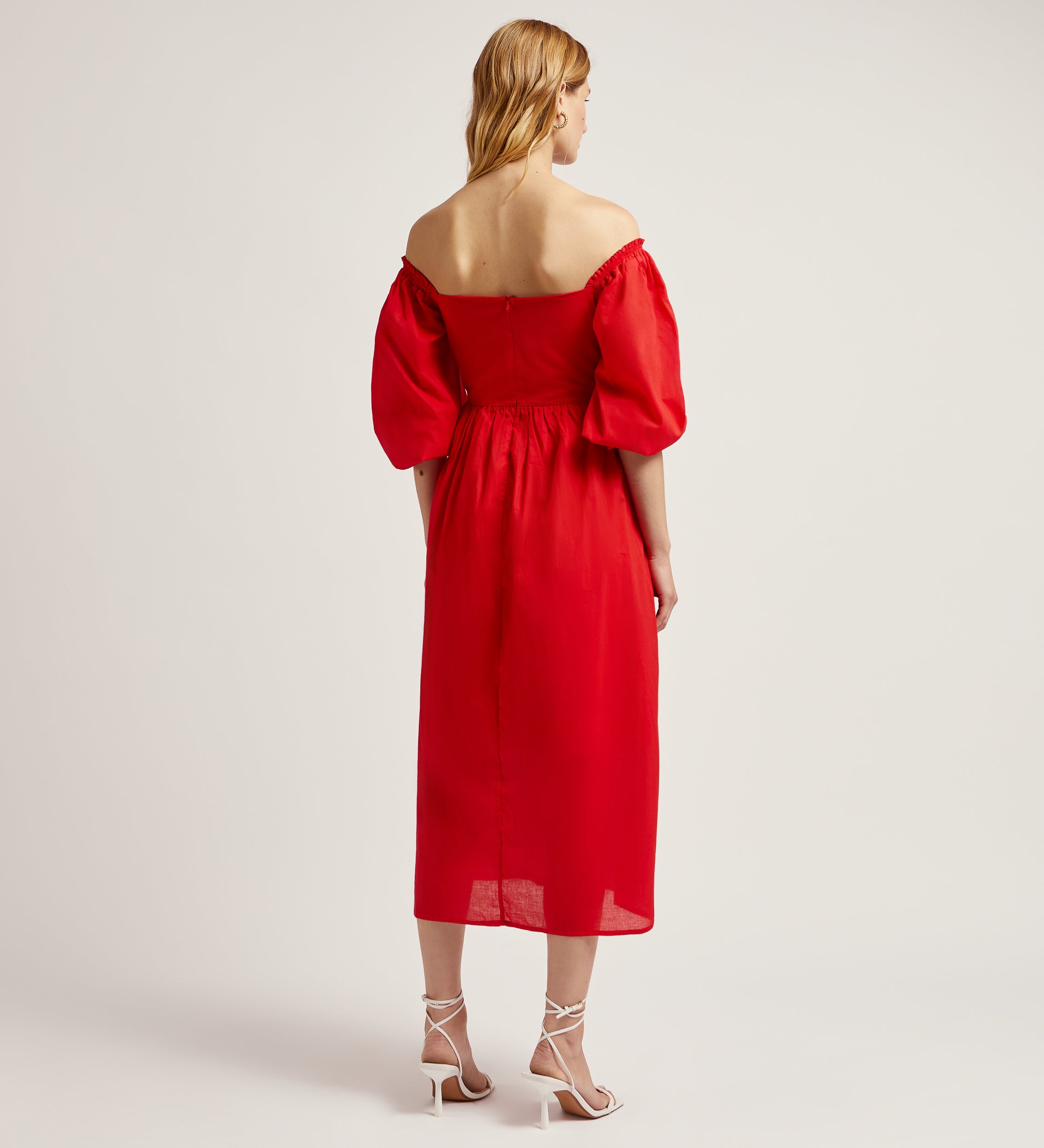 Vestido algodón volumen