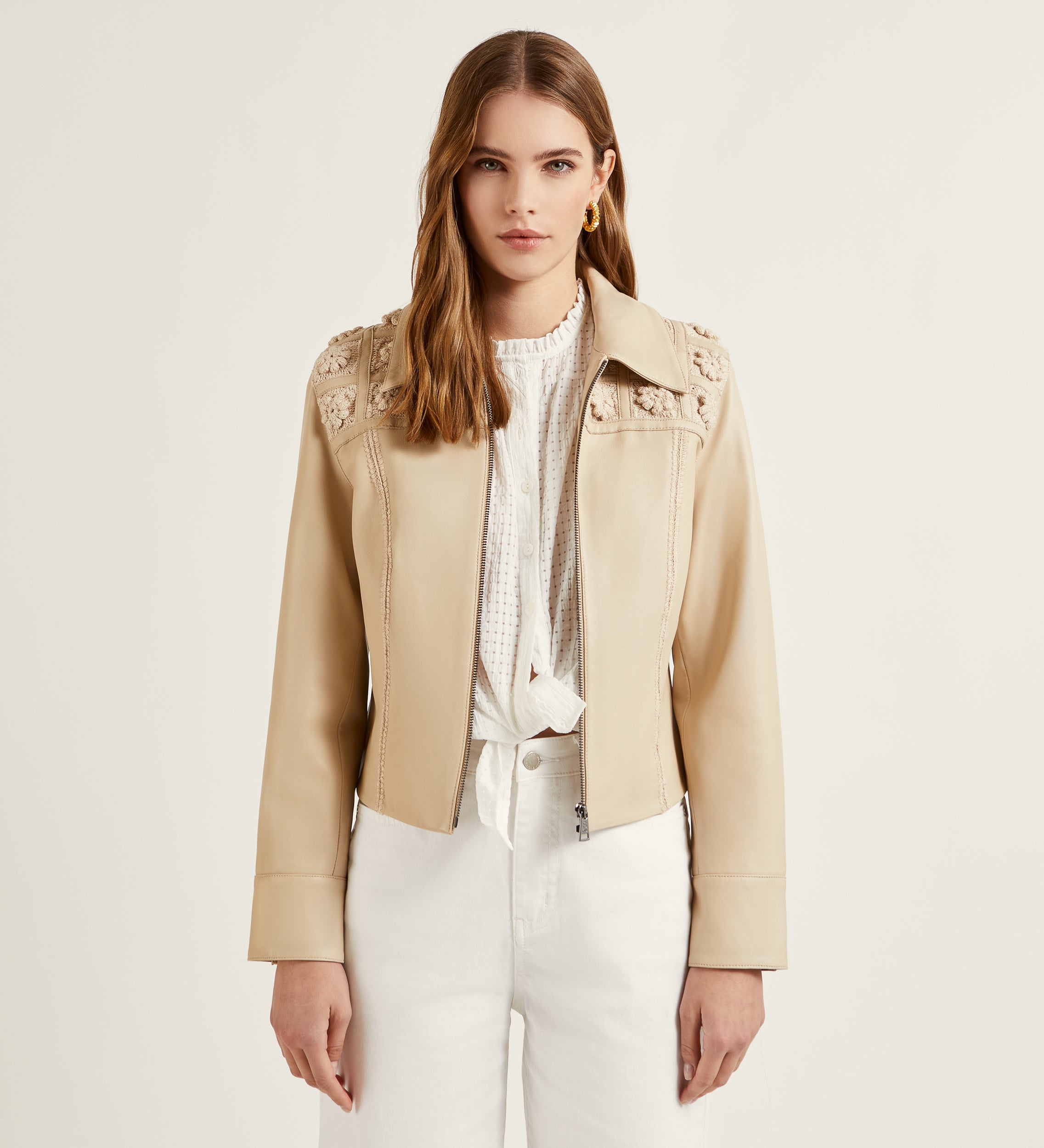 Veste en nappa crocheté