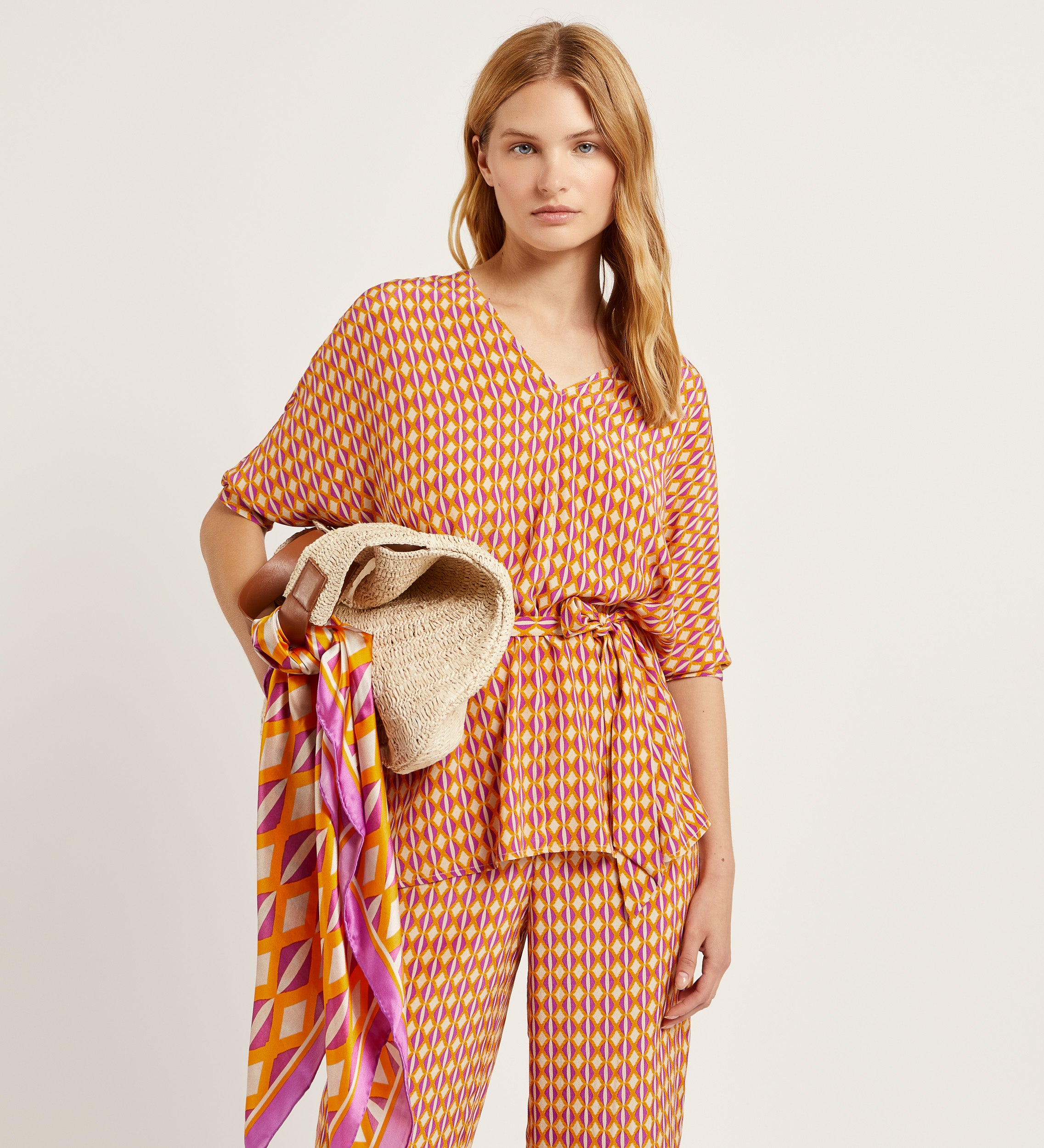 Blouse imprimée oversize
