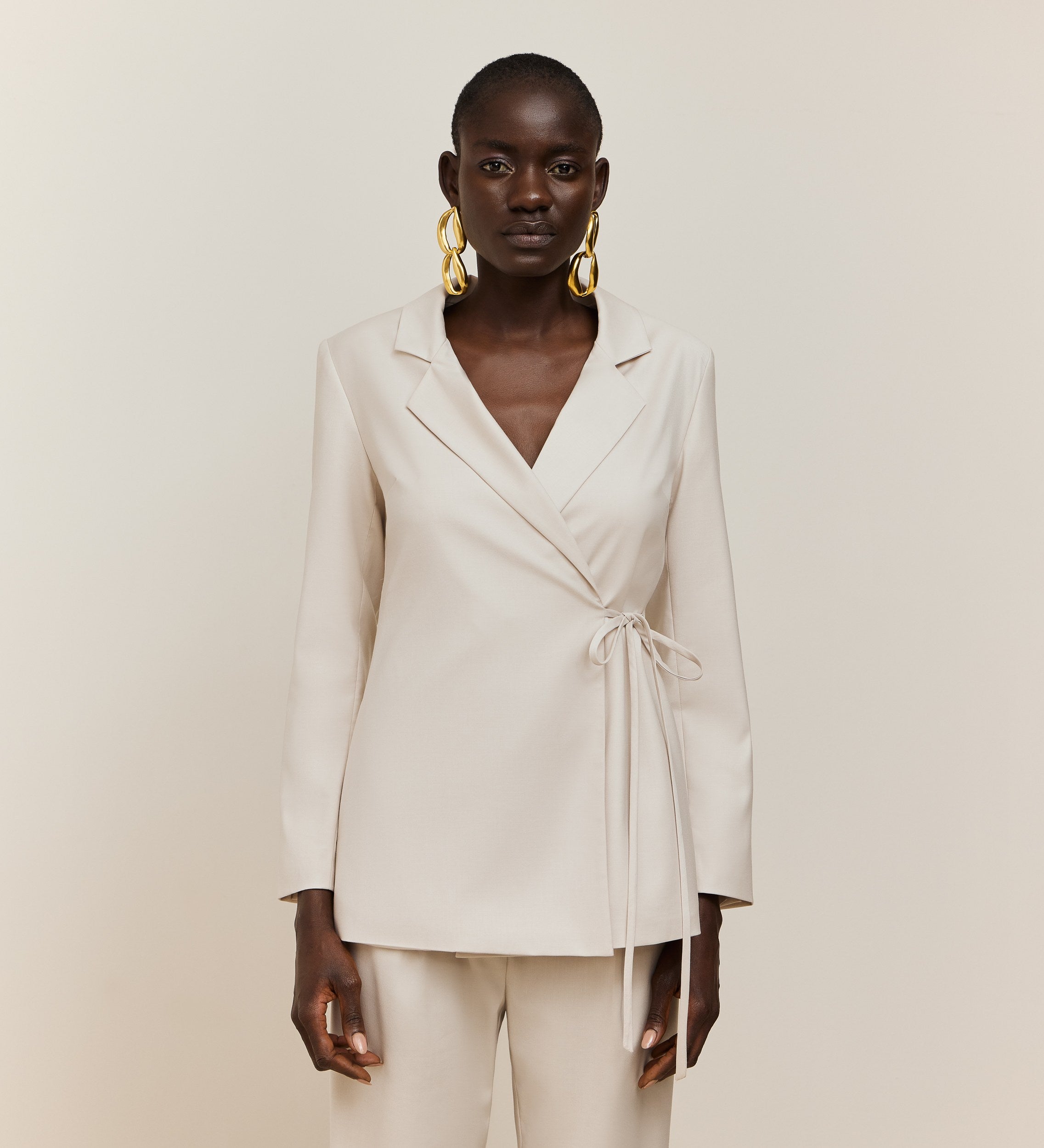 Veste à fermeture à nouer