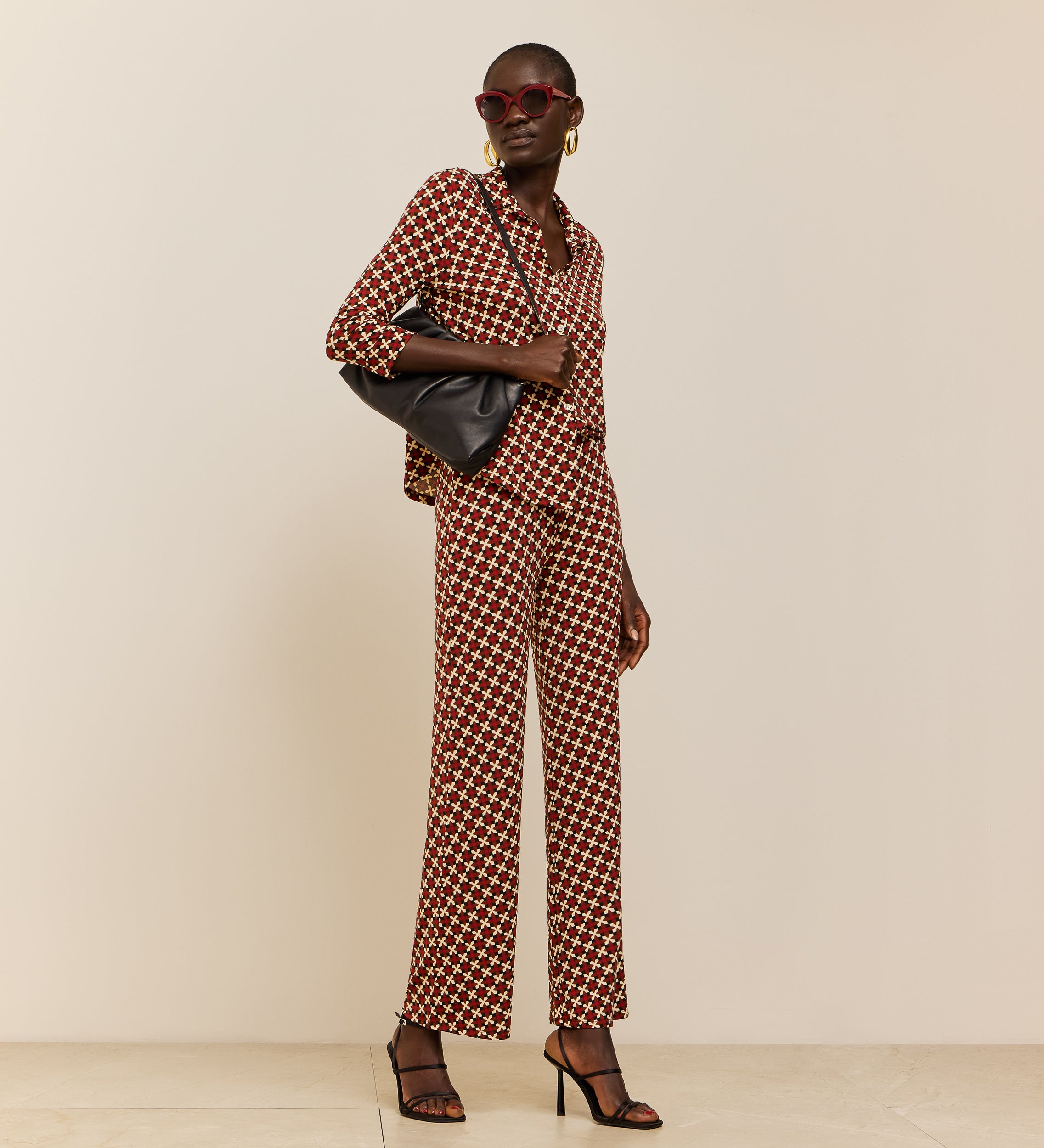 Pantalon stretch imprimé