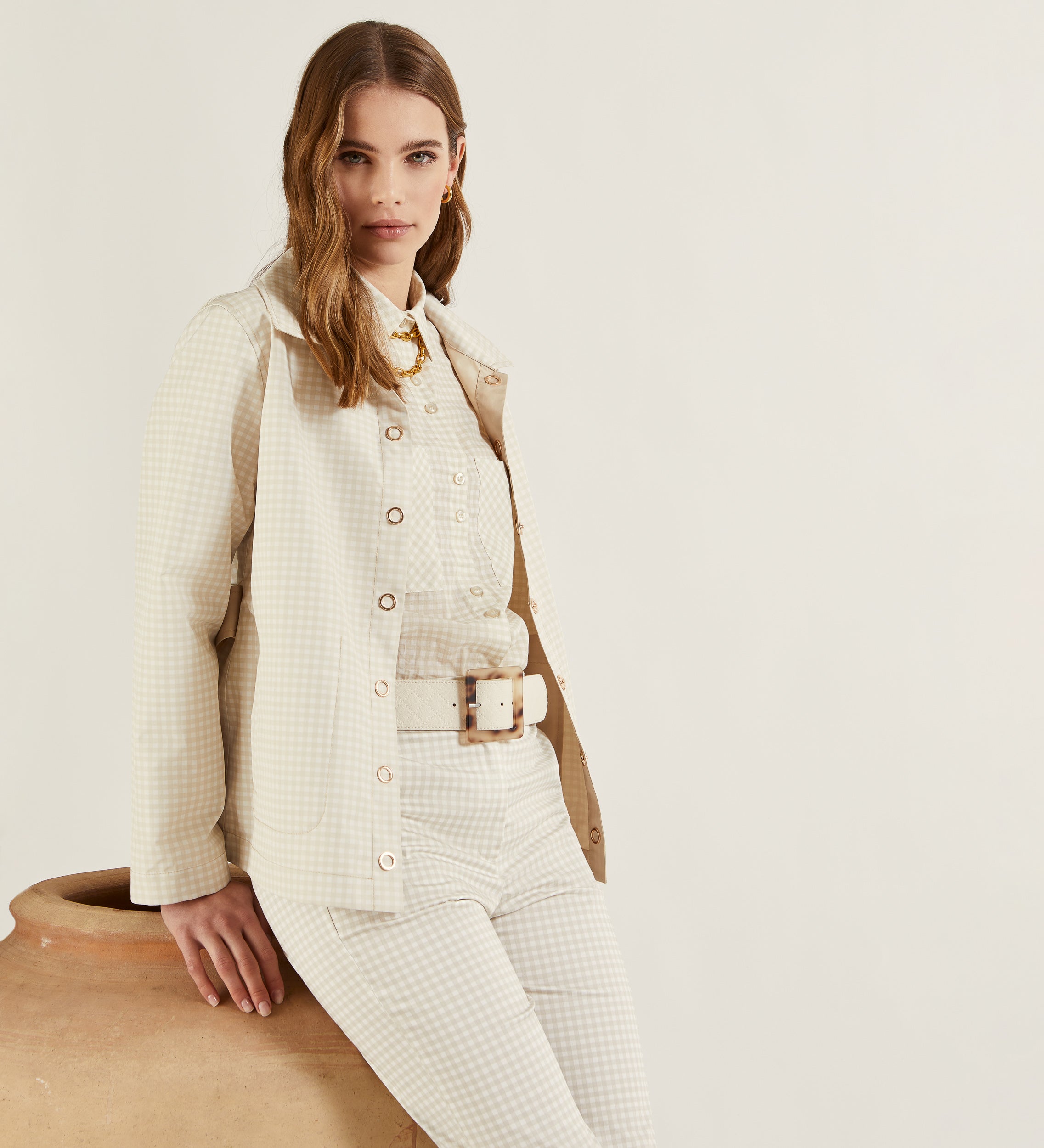 Parka corta reversible